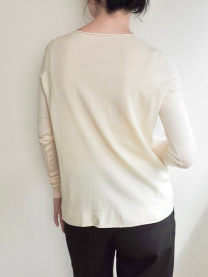 Sheer Panel Knit