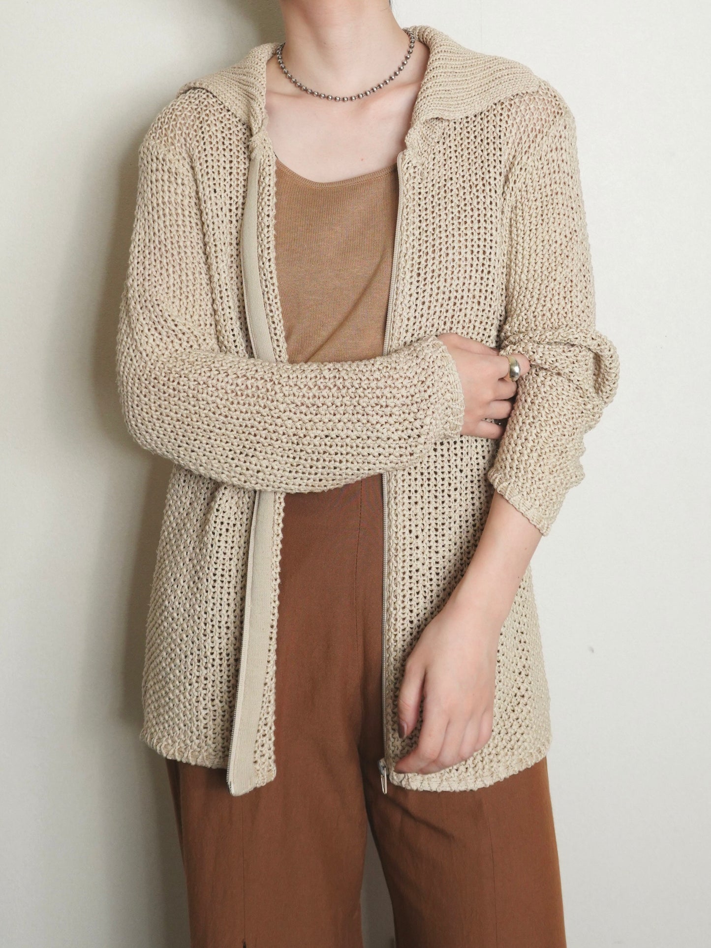 Zip Knit Cardigan