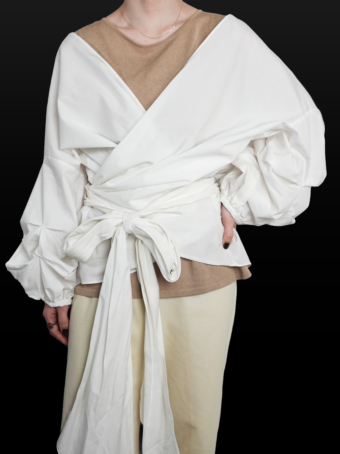 Cache-coeur Big Sleeve Blouse