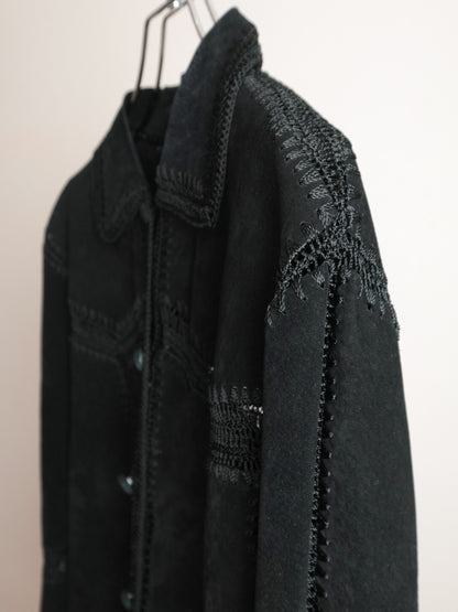 Suede Patchwork Shirt