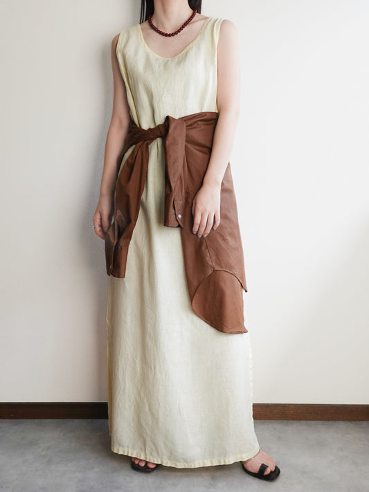 Linen Sleeveless Onepiece