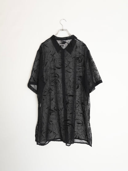Sheer Flower Shirt