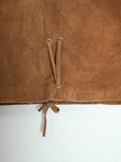 Suede Laceup Skirt