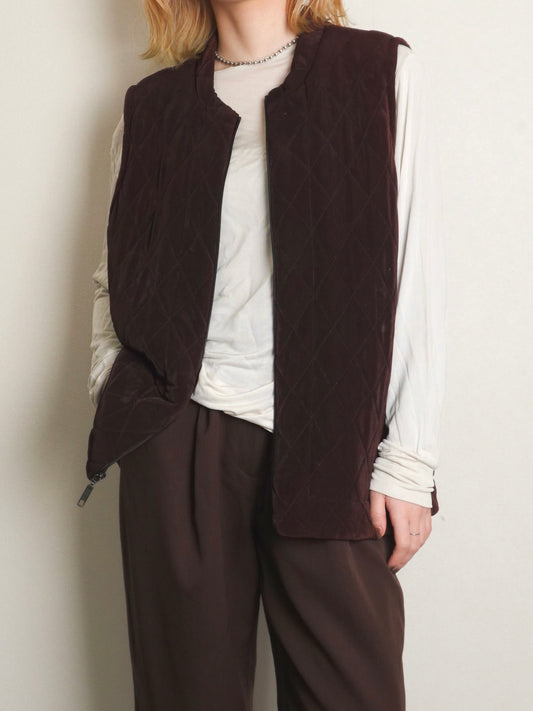 "CHICO'S" Quilting Zip Vest