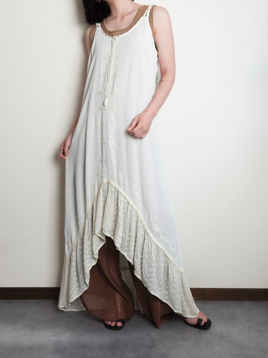 Lace Docking Embroidery Onepiece