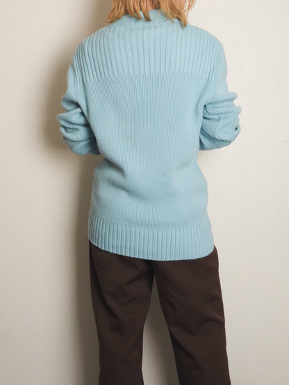 Light Blue Button Cardigan