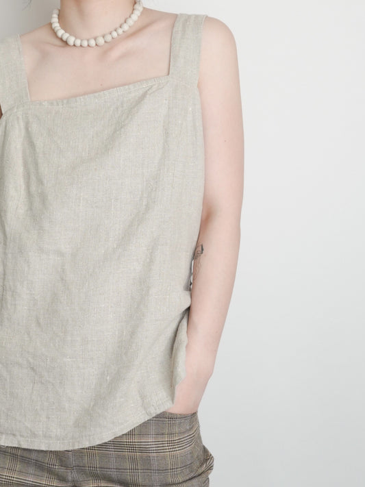 Linen Square neck Camisole