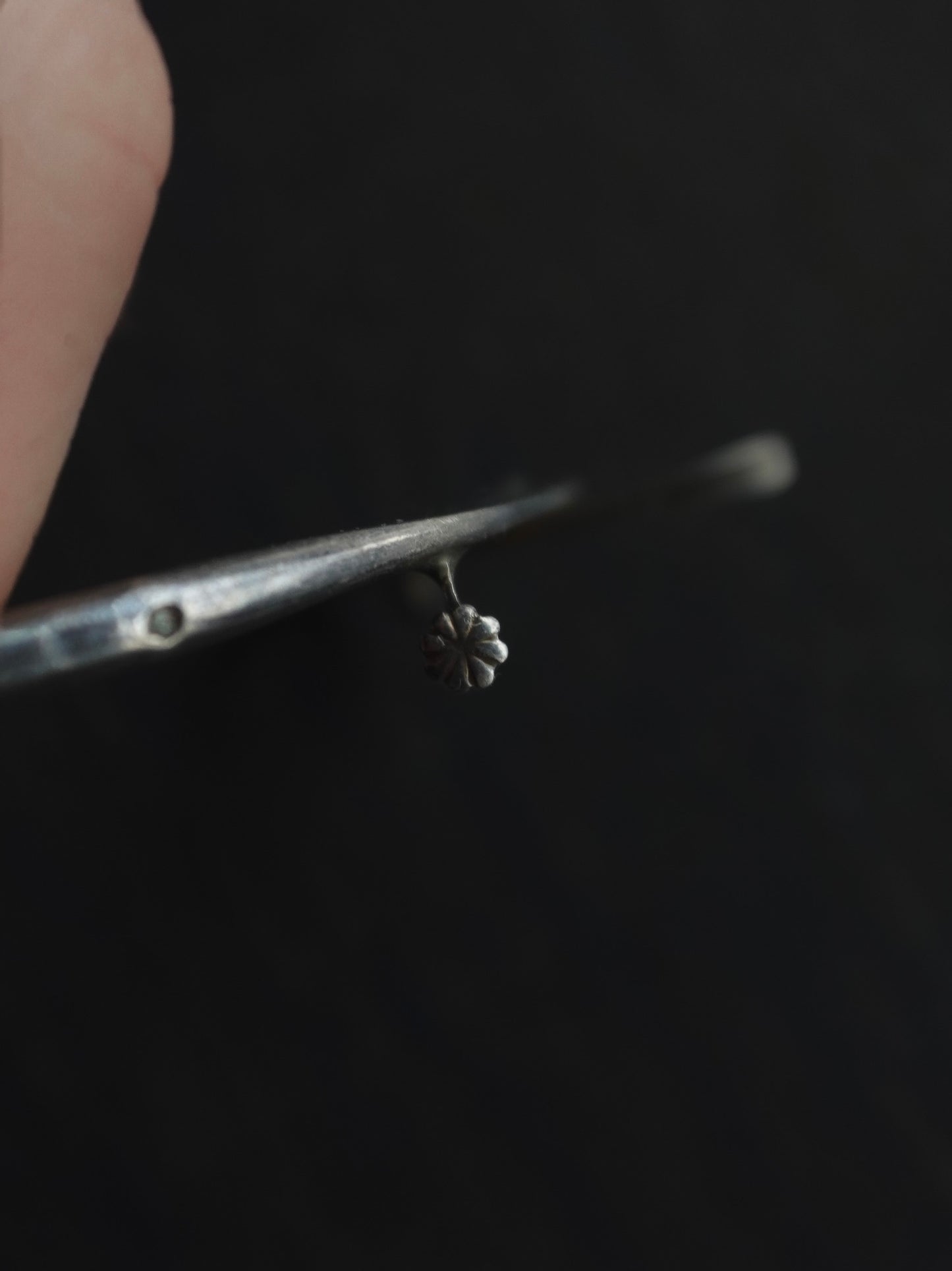 Silver Brooch - Trombone clasp