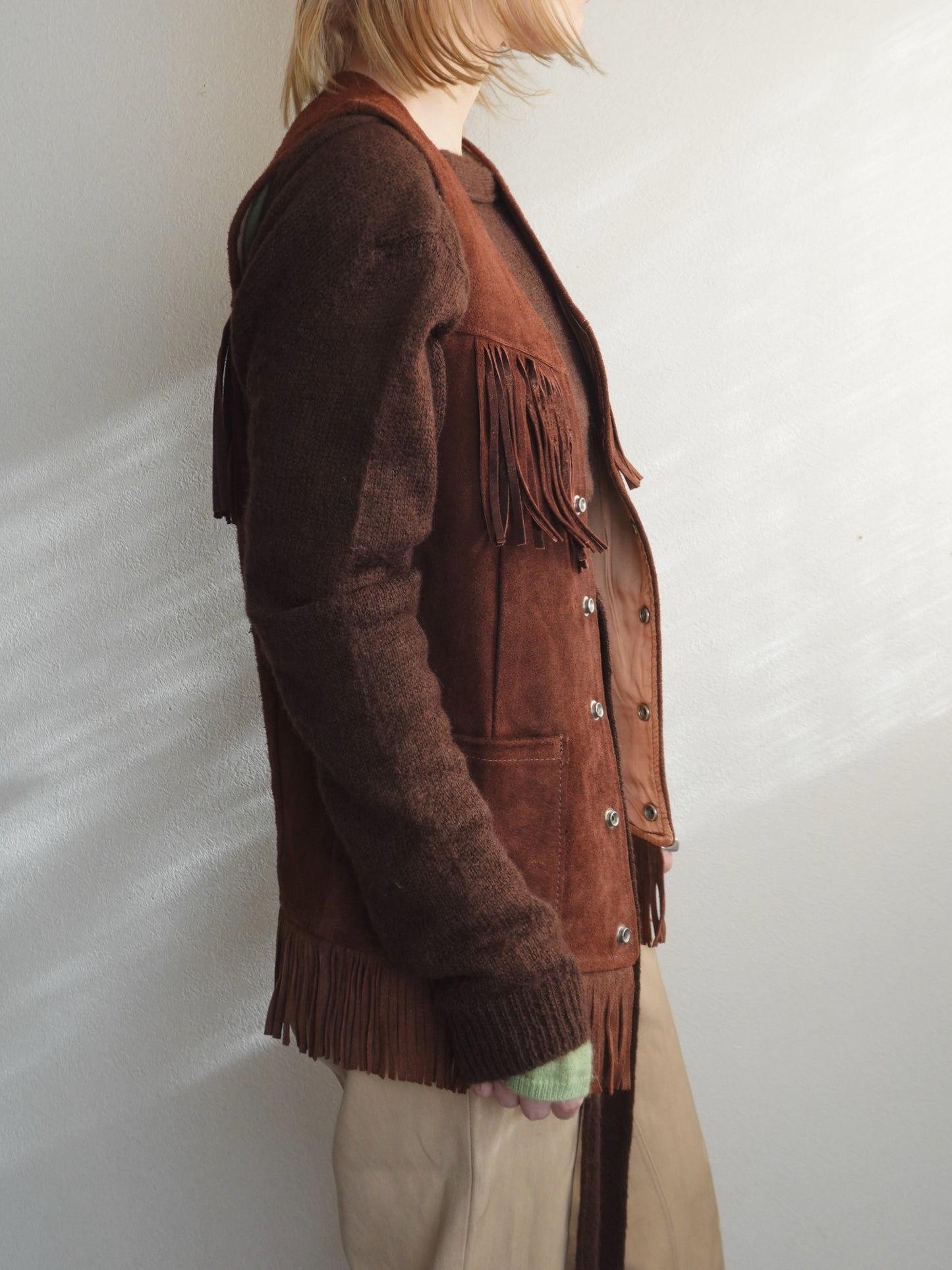 Suède Fringe Vest