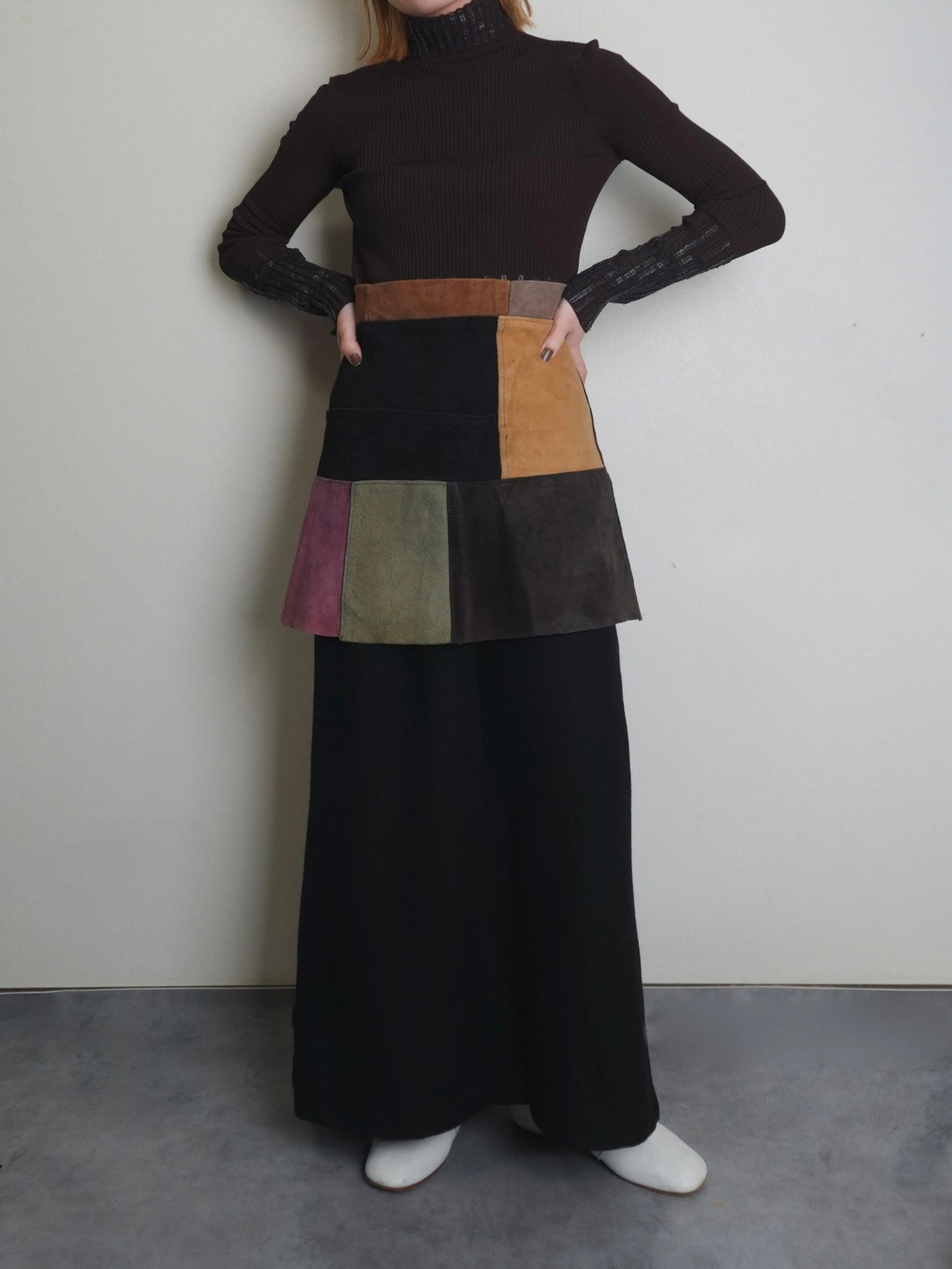 Patchwork Suède Skirt