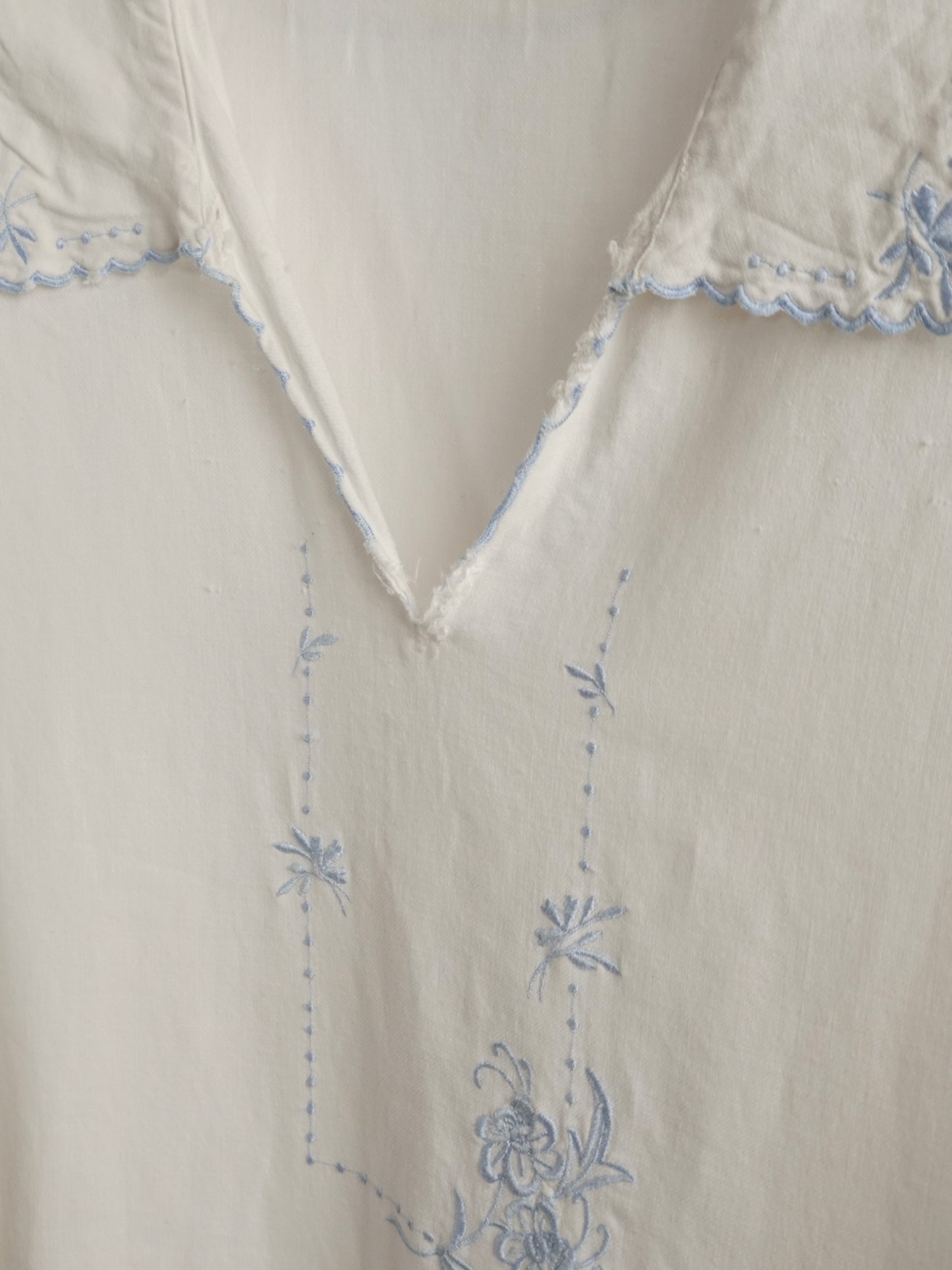 Embroidery Long Shirt Dress