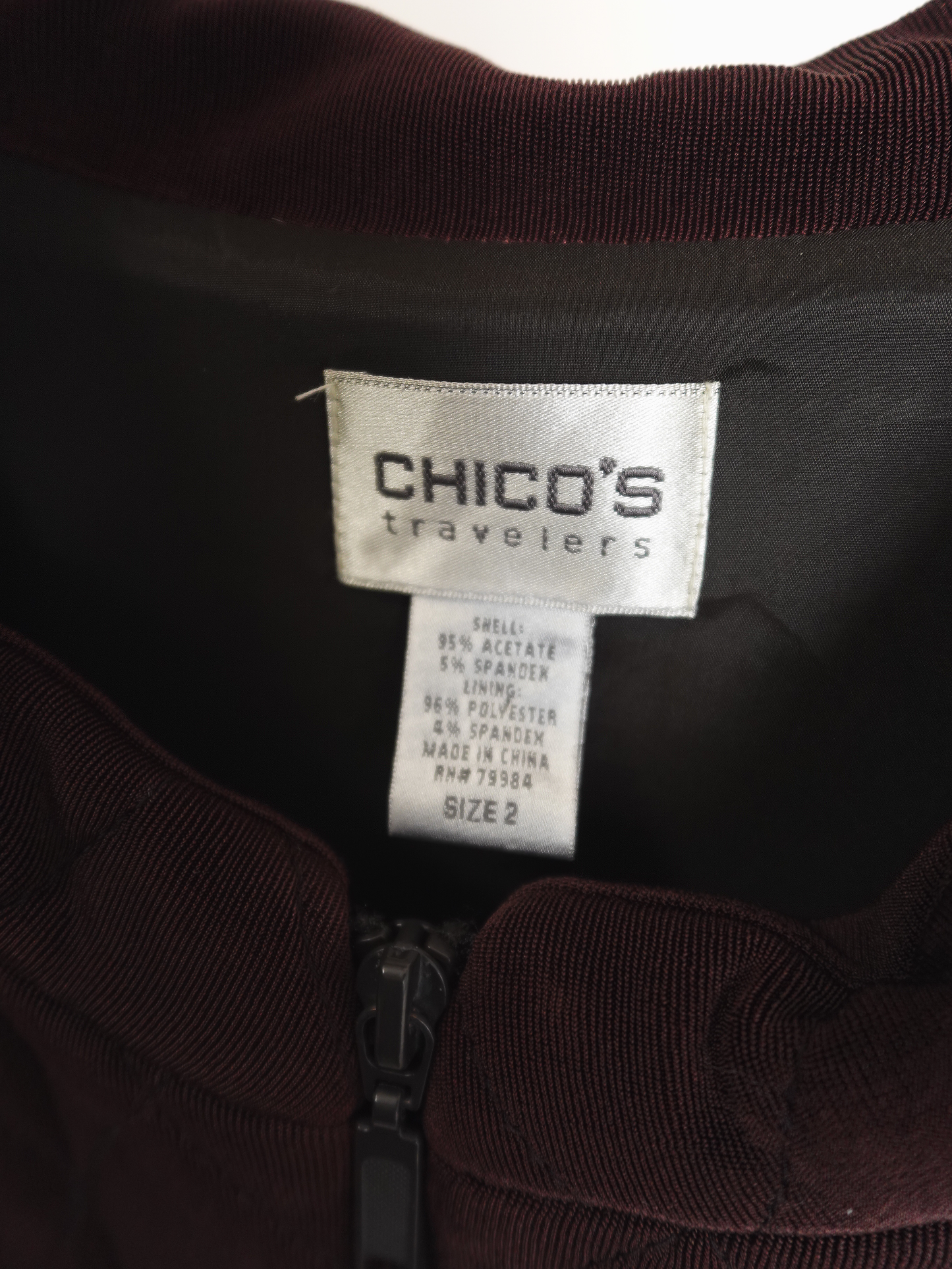 "CHICO'S" Quilting Zip Vest
