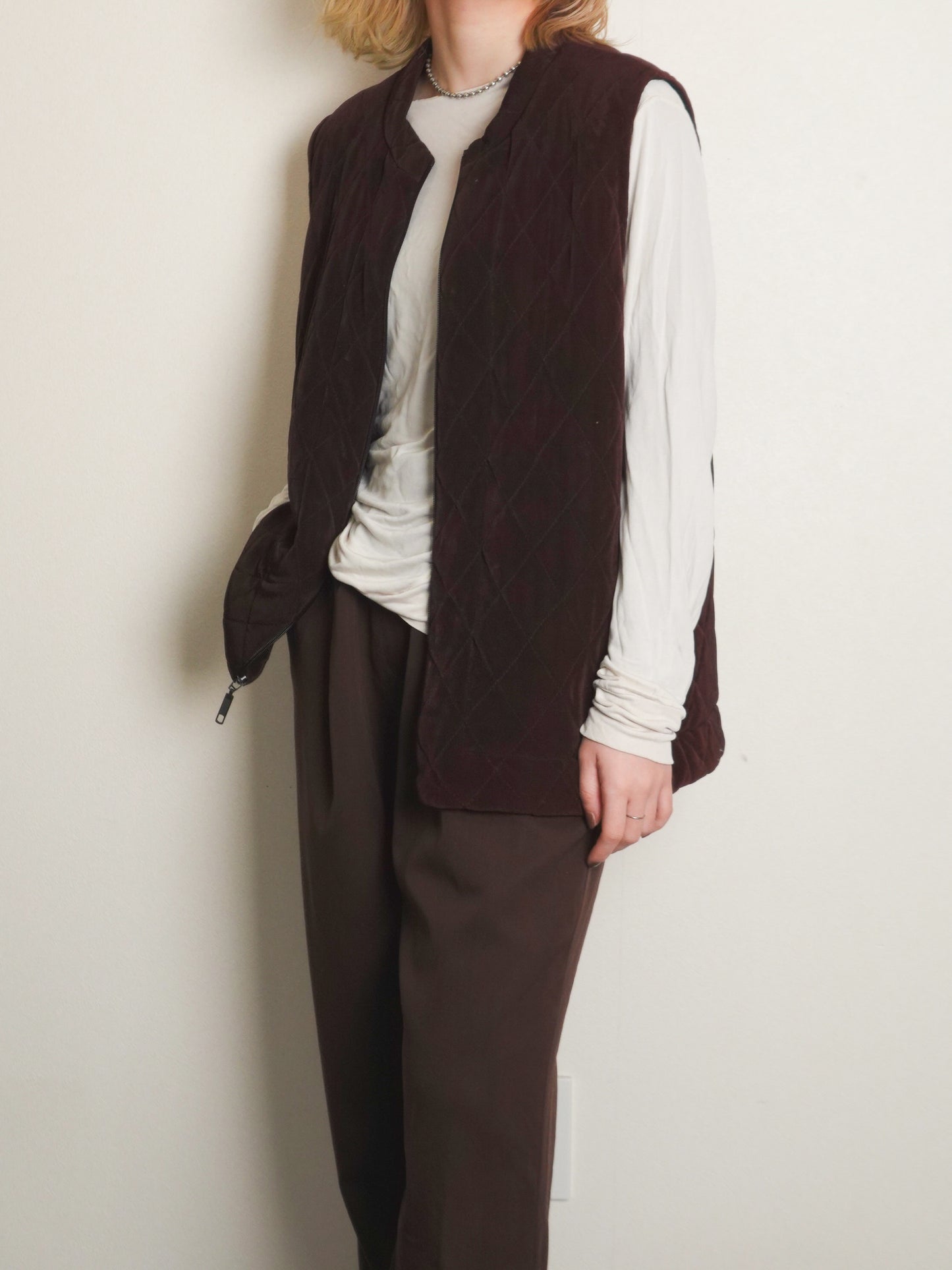 "CHICO'S" Quilting Zip Vest