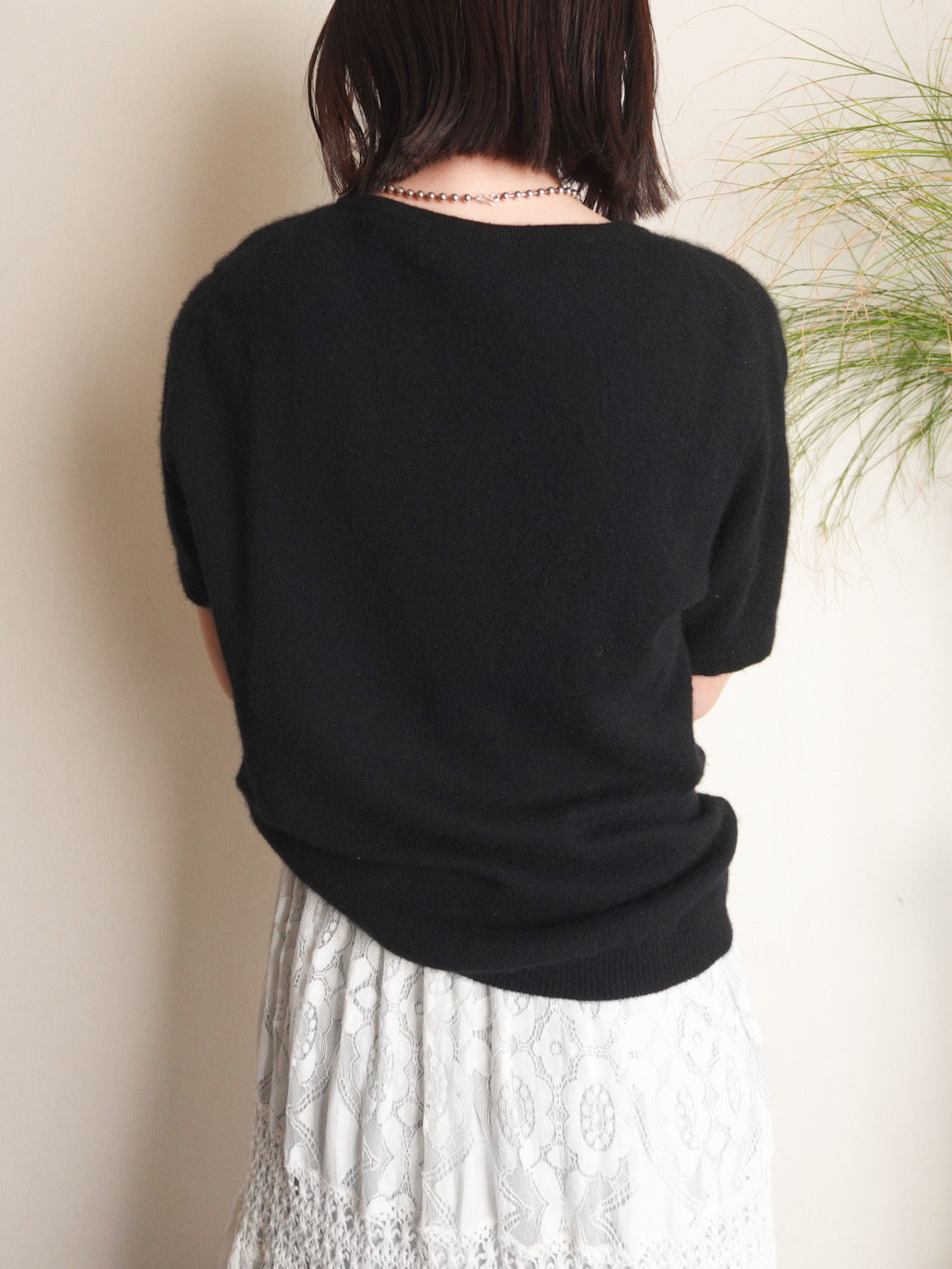Cashmere Half sleeve Knit