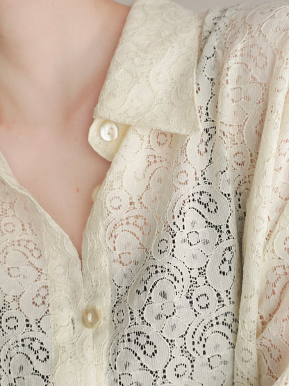 Sheer Lace Shirt