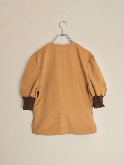 Puff Sleeve V-Neck Tops