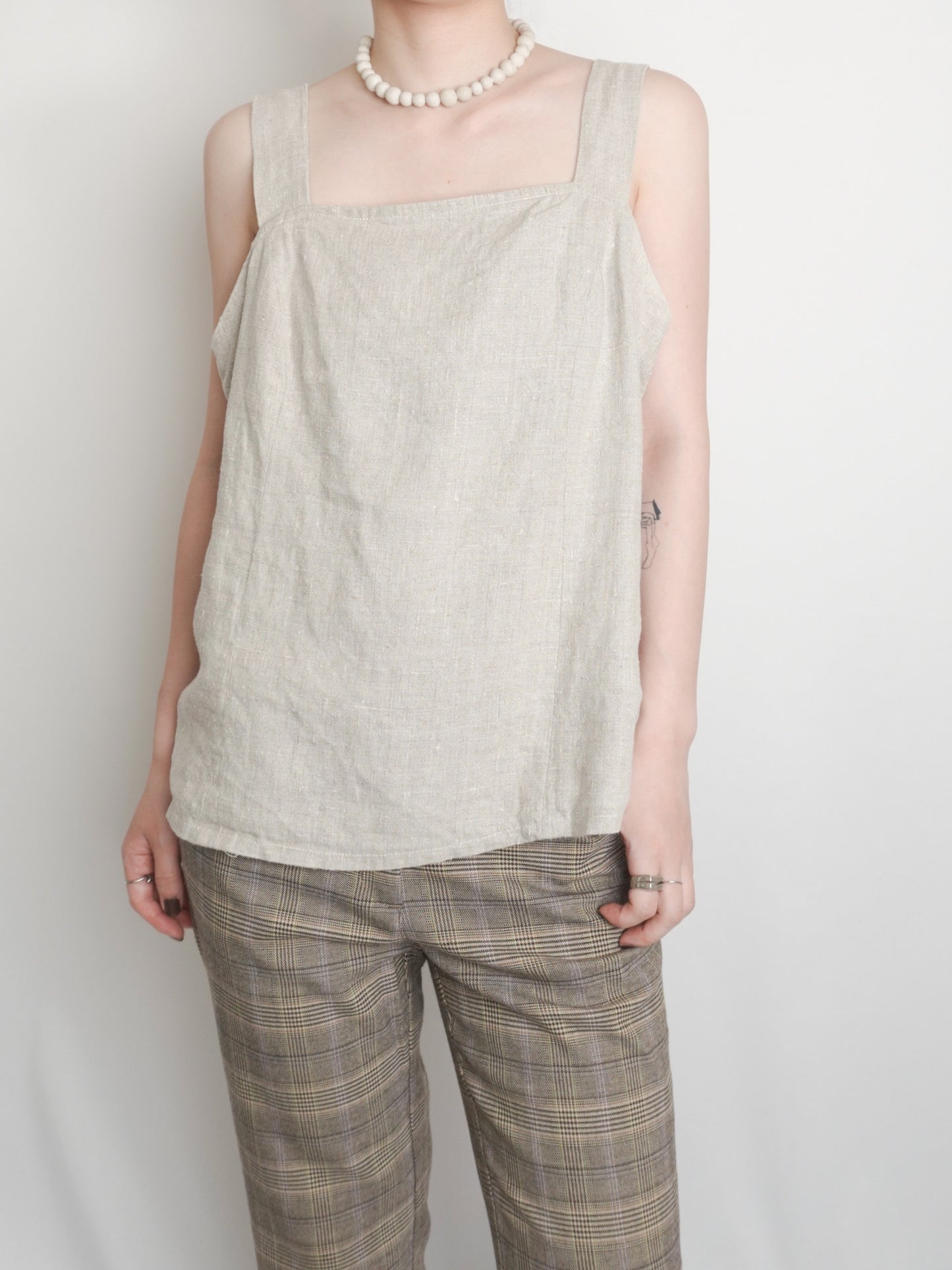 Linen Square neck Camisole