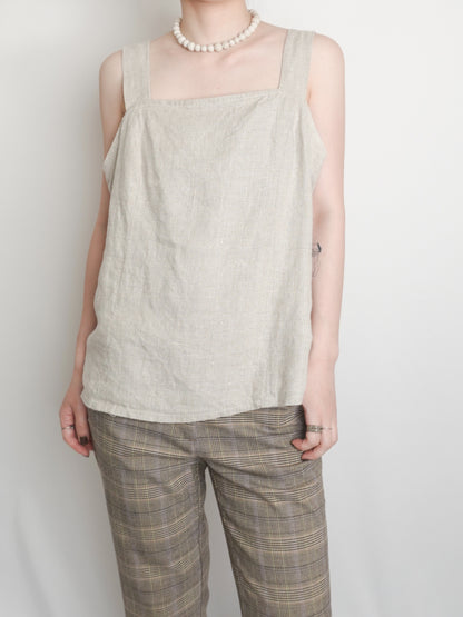 Linen Square neck Camisole