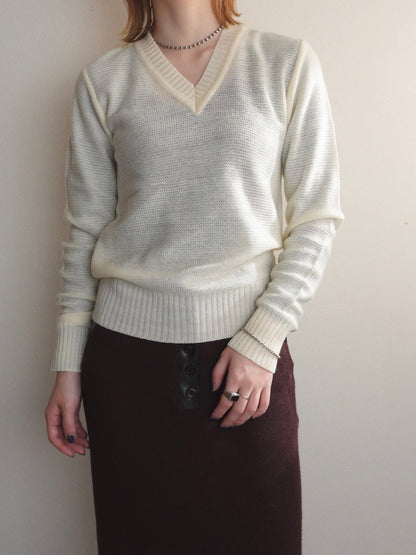 Vneck Knit Pullover