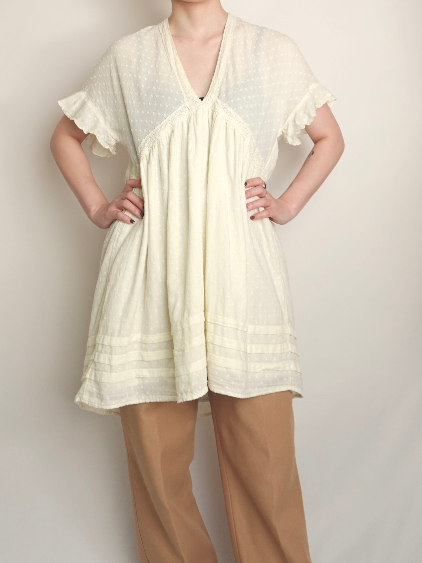 Dot Vneck Tunic