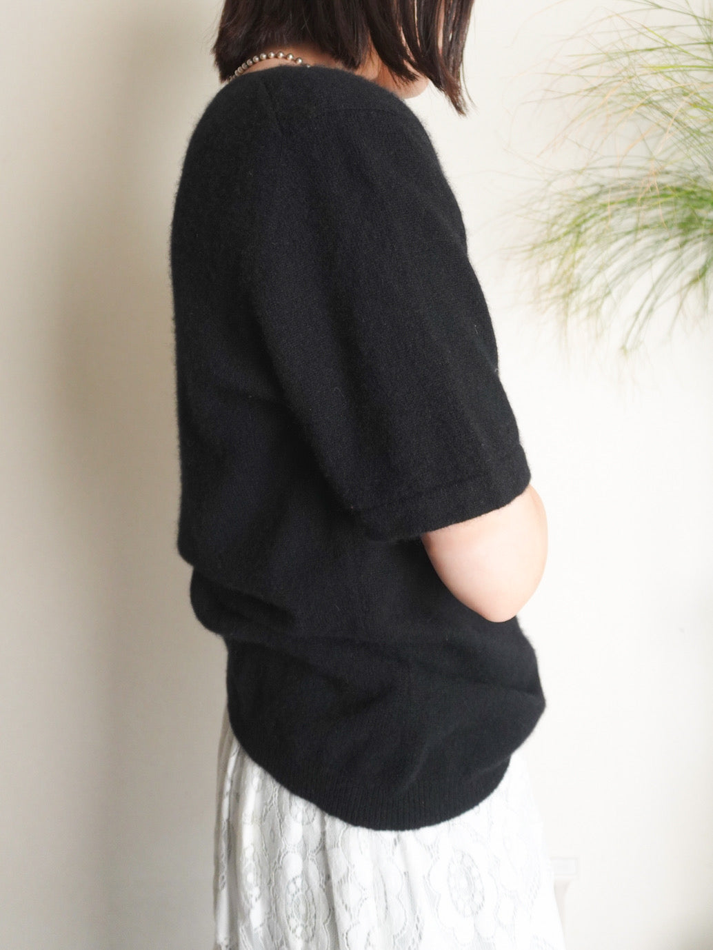 Cashmere Half sleeve Knit