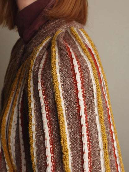 Stripe Knit Cardigan