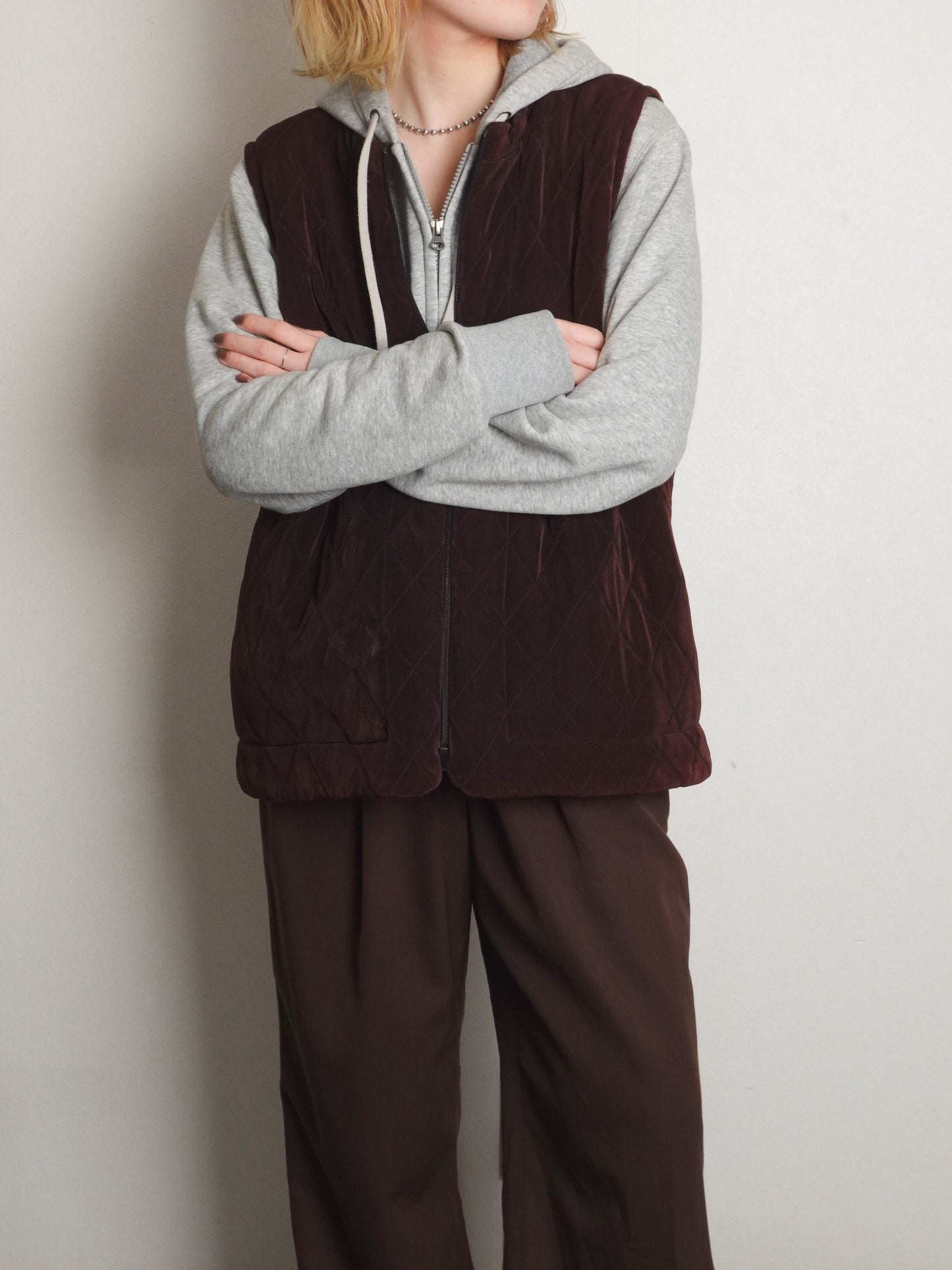 "CHICO'S" Quilting Zip Vest