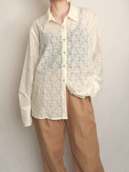 Sheer Lace Shirt