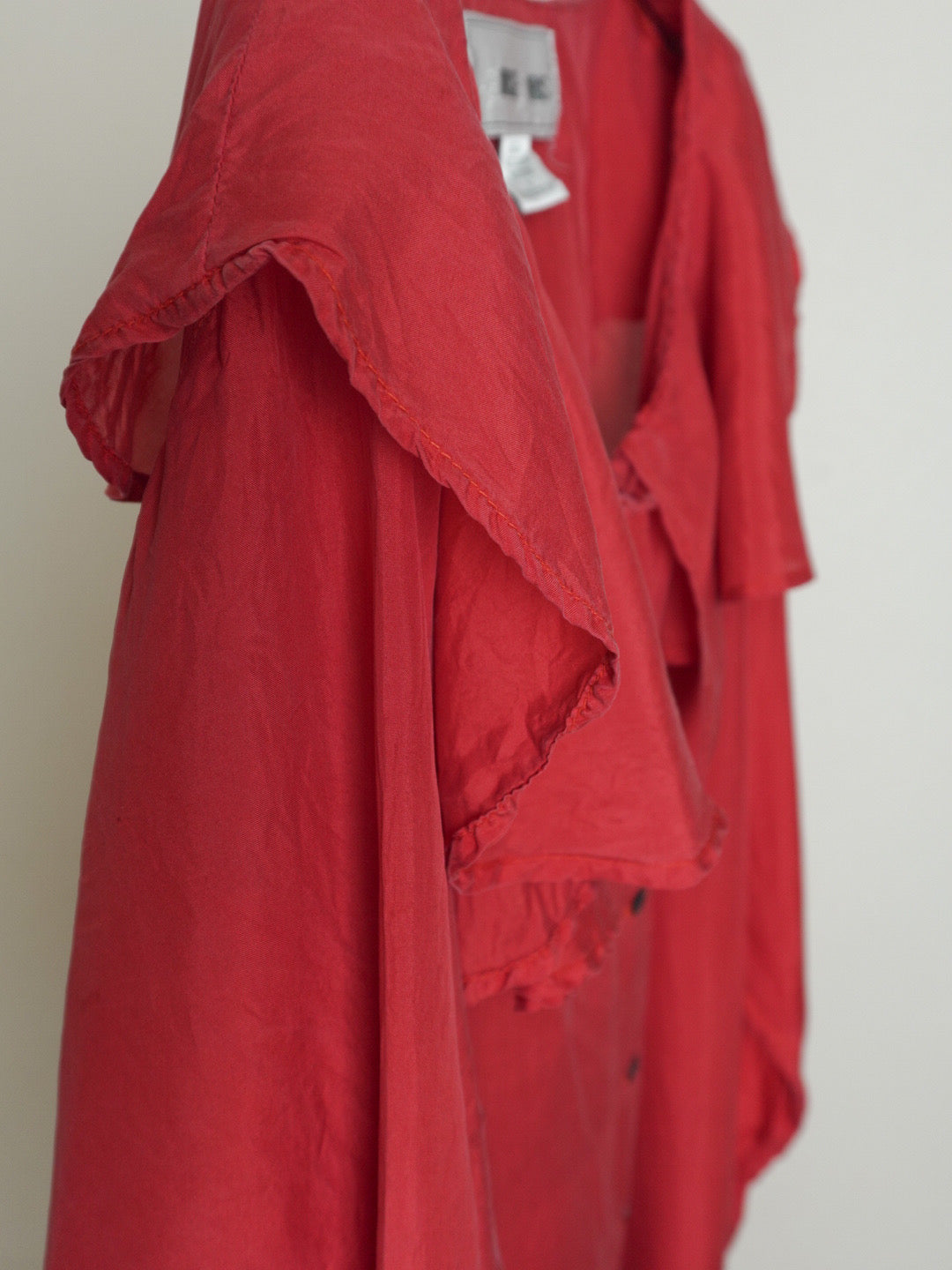 Frill Silk Blouse
