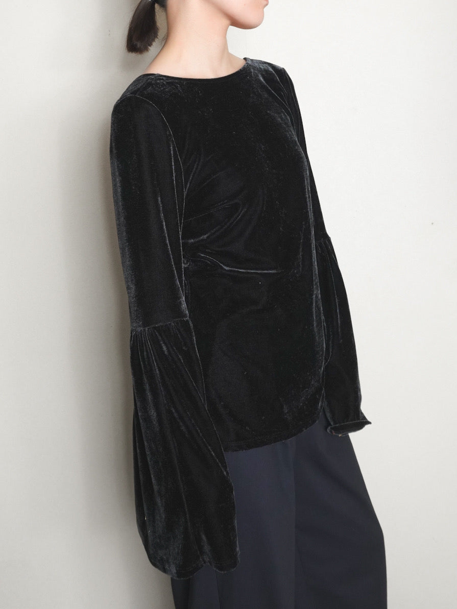 Velours Flare sleeve Tops