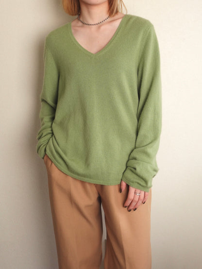 Pure Cashmere Knit - Light Green