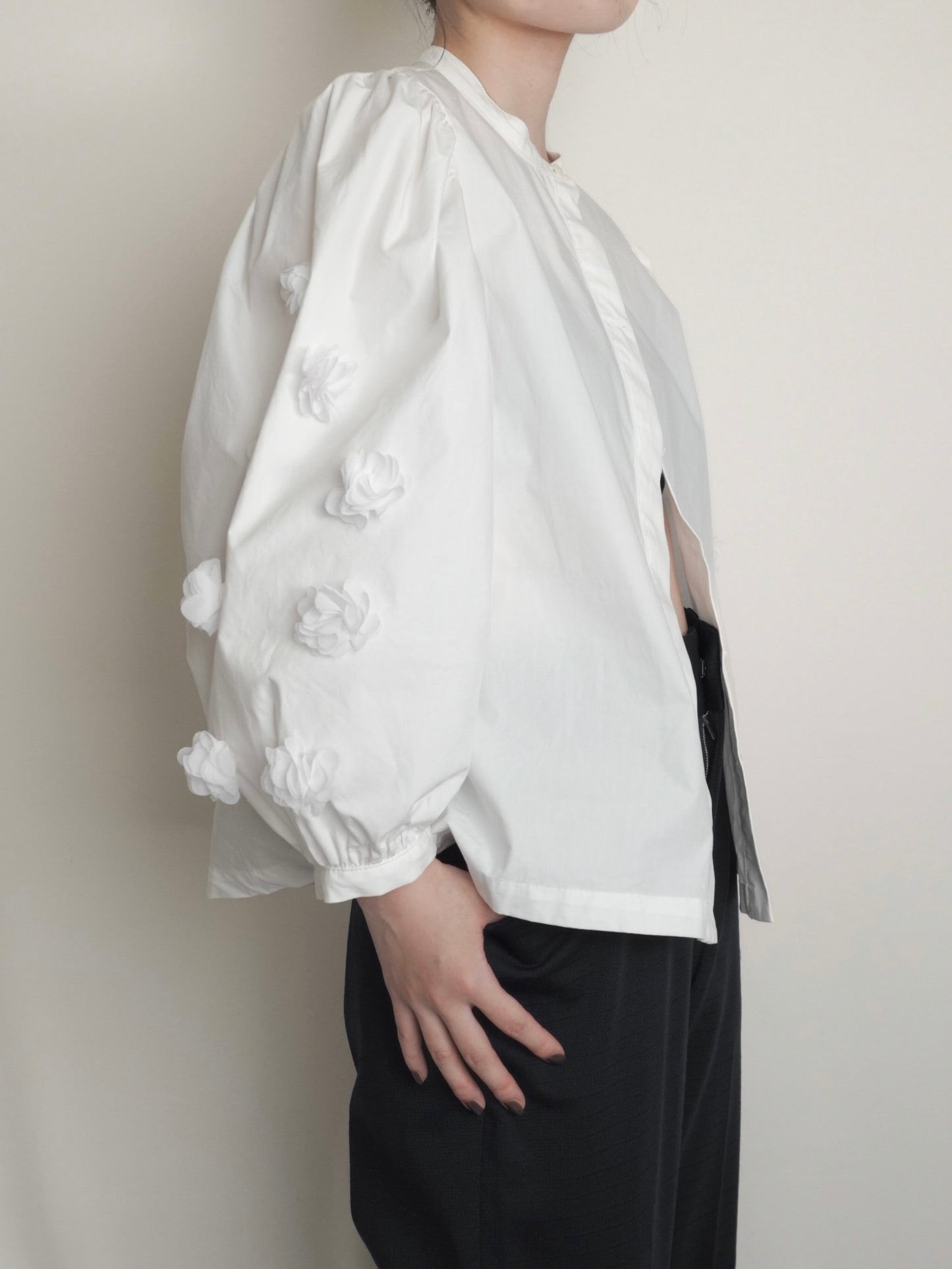 Flower Sleeve Shirt