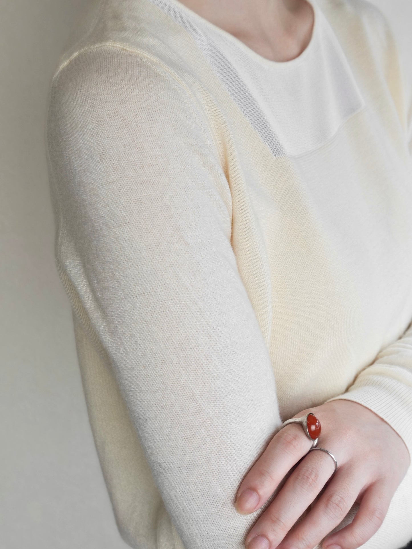 Sheer Panel Knit