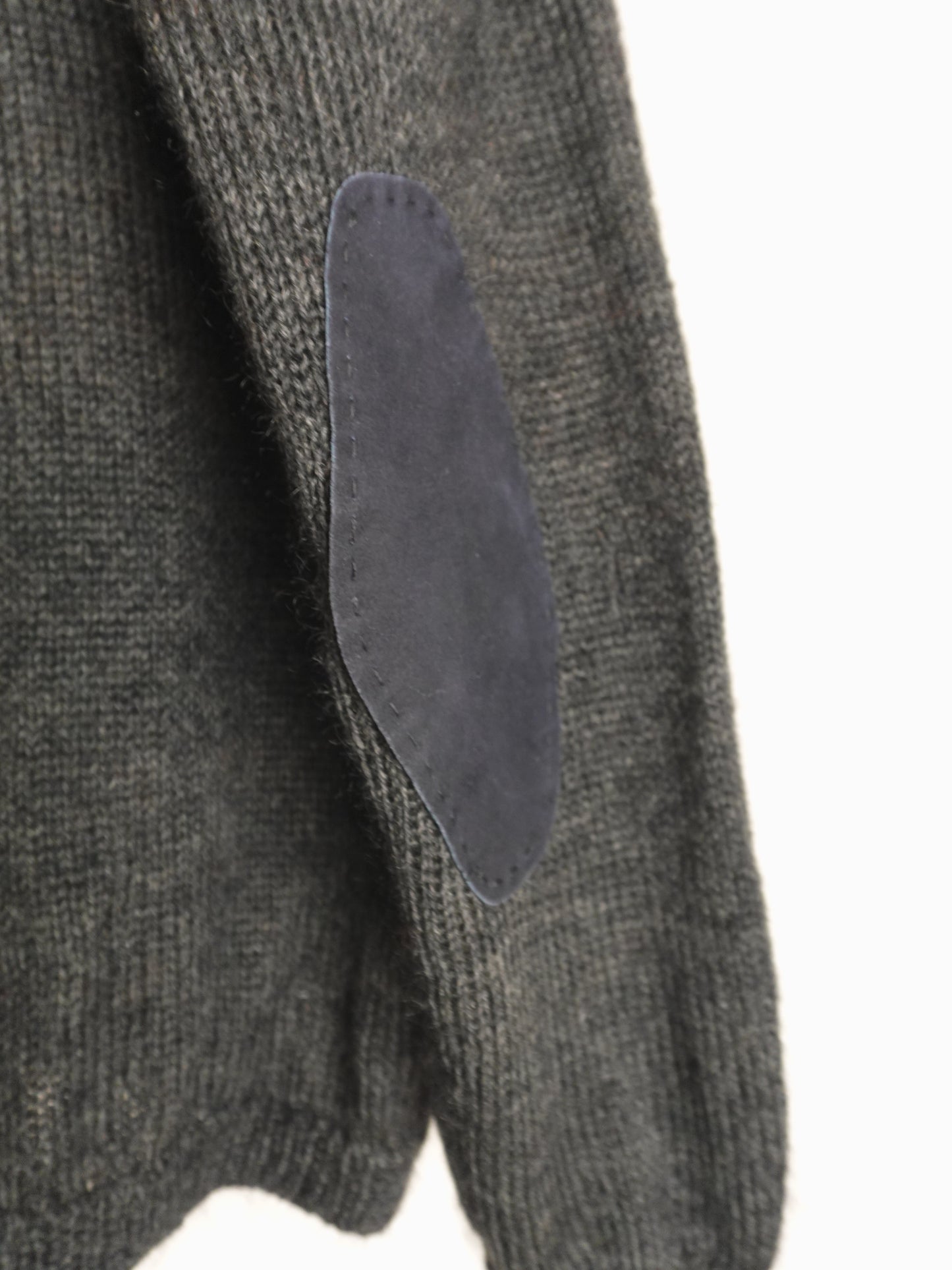 Elbow patch Vneck Knit