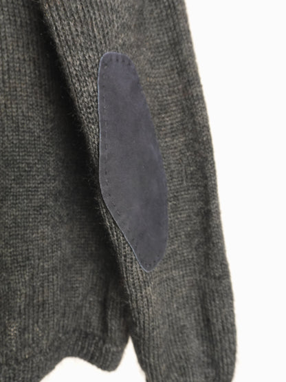 Elbow patch Vneck Knit