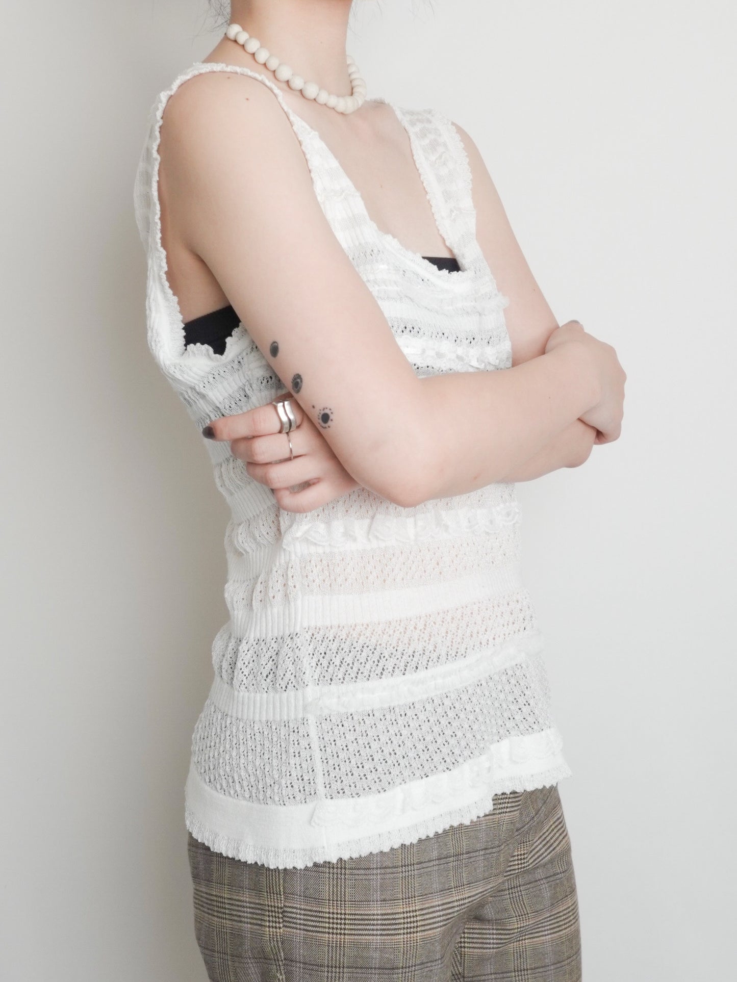 Lace Knit Vest