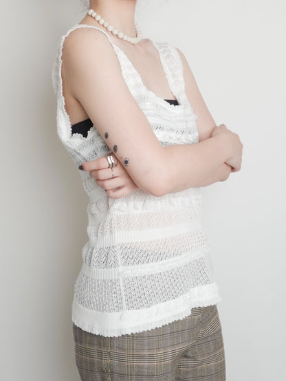 Lace Knit Vest