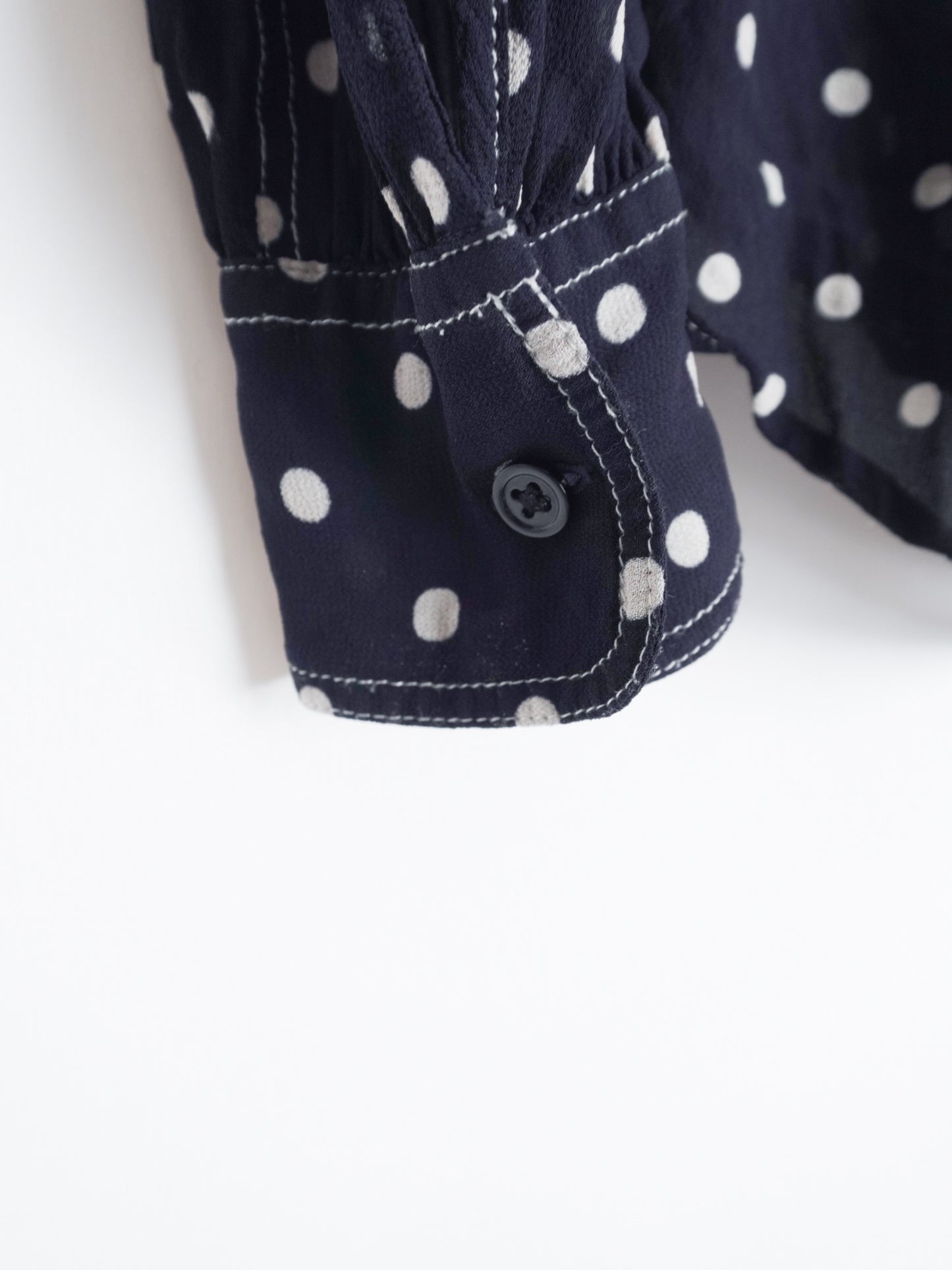 "POLO PALPH LAUREN" Dots Tie Blouse