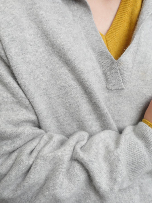 Pure Cashmere Knit - Gray