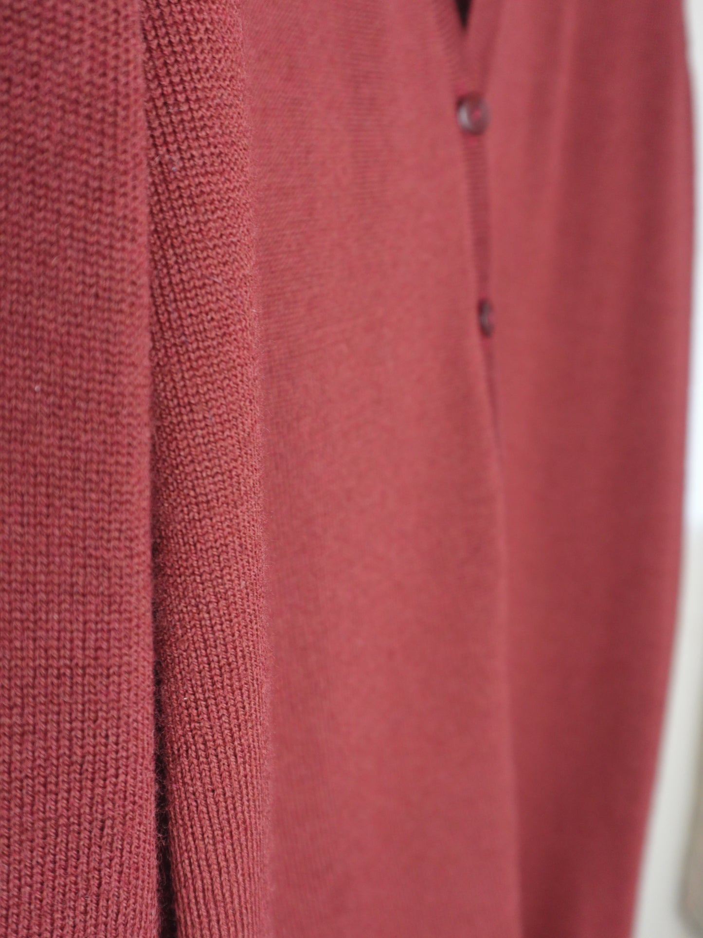 Burgundy Knit Cardigan