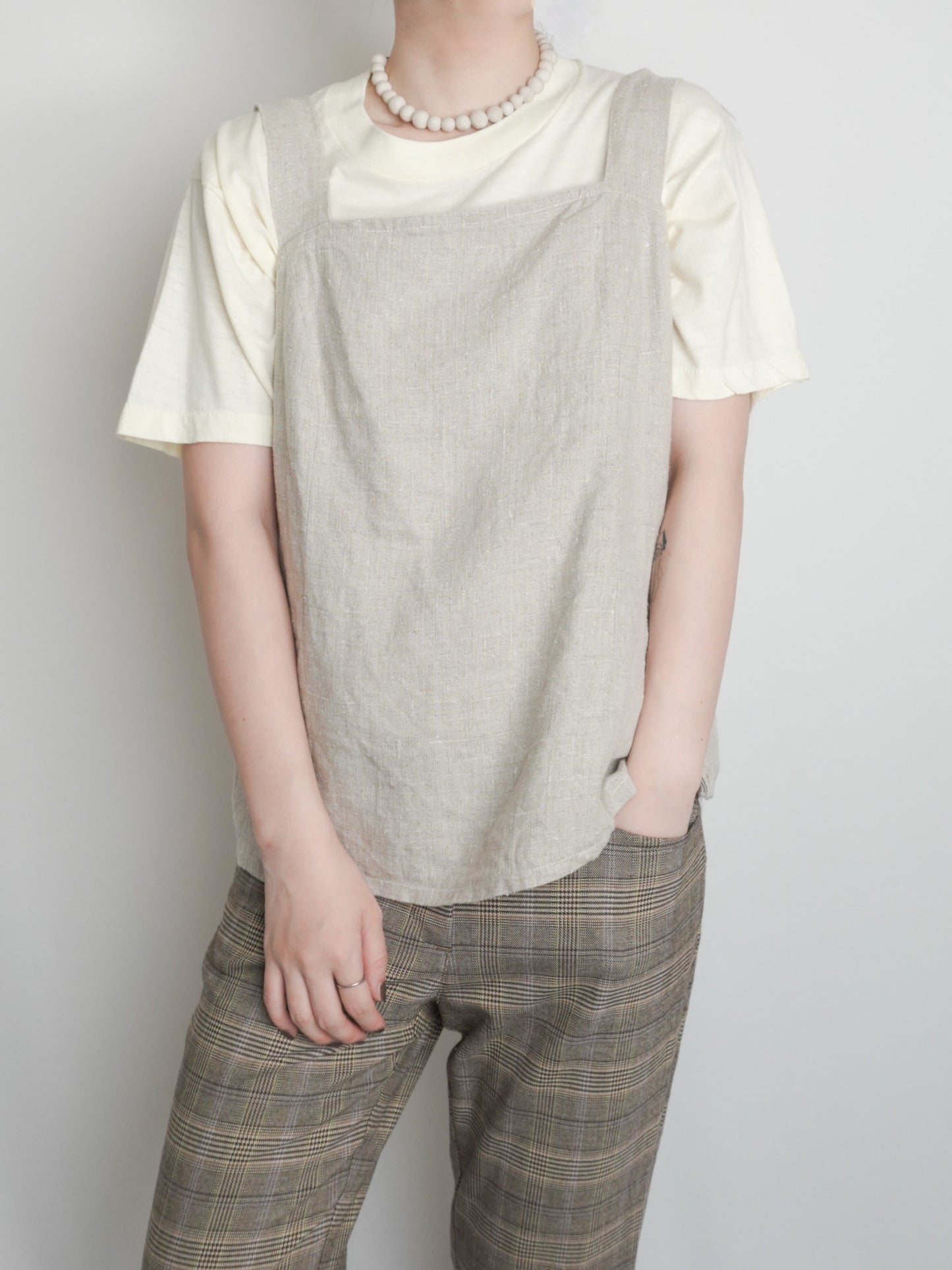 Linen Square neck Camisole