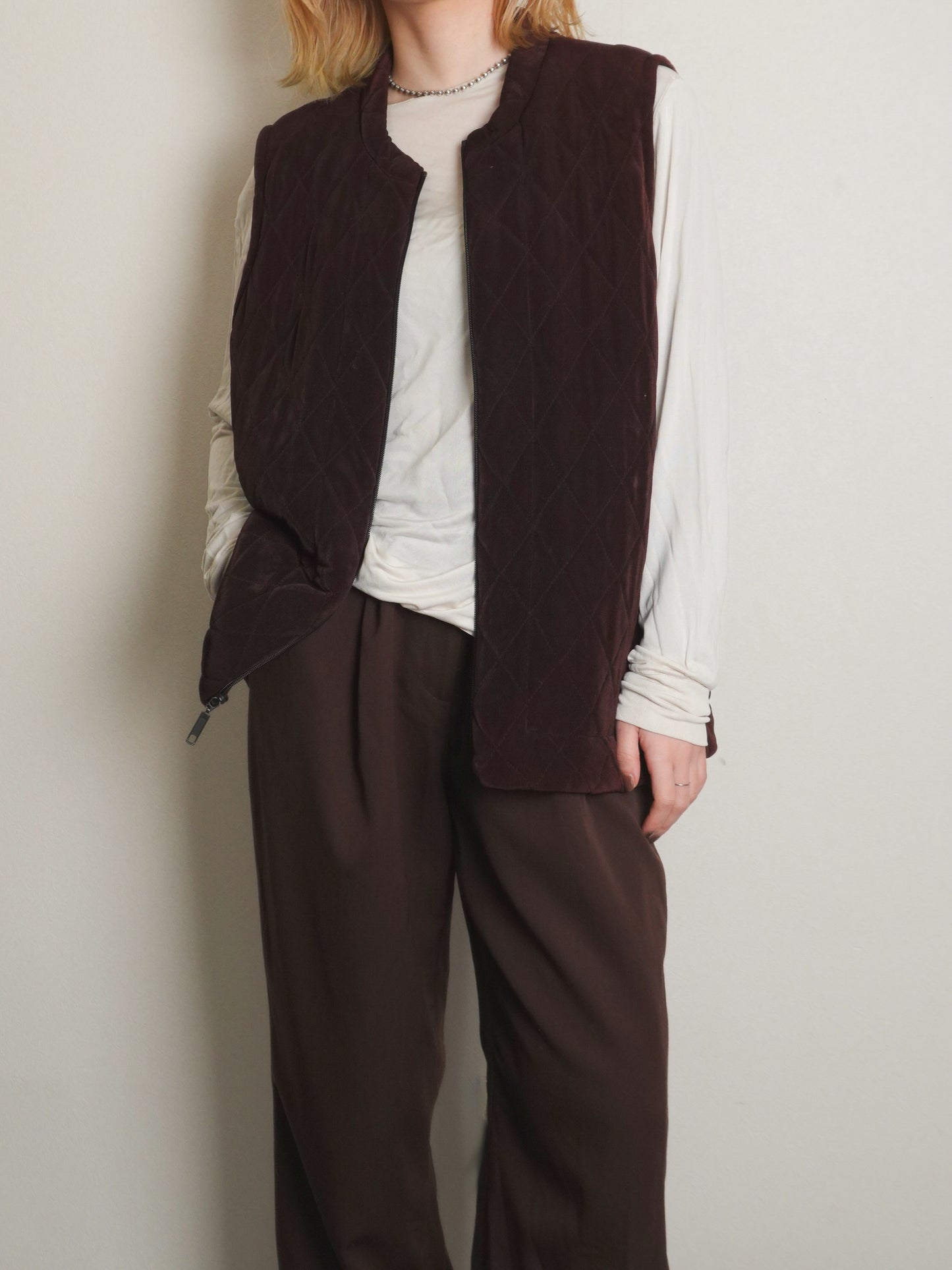 "CHICO'S" Quilting Zip Vest