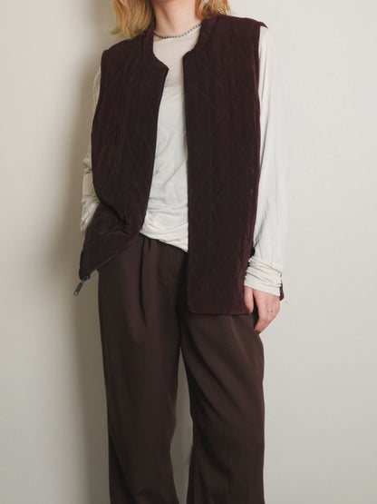 "CHICO'S" Quilting Zip Vest