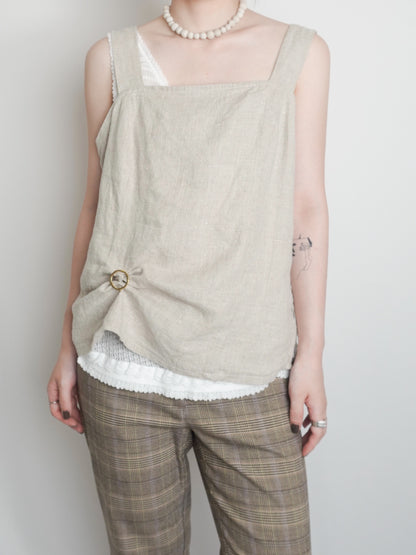 Linen Square neck Camisole