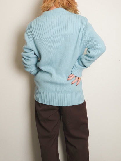 Light Blue Button Cardigan