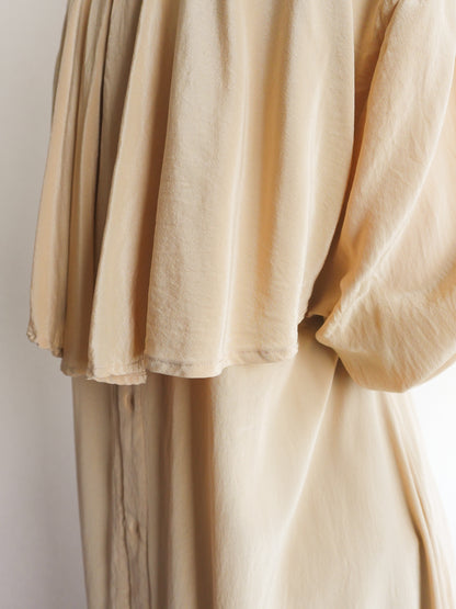 Silk Back Frill Blouse