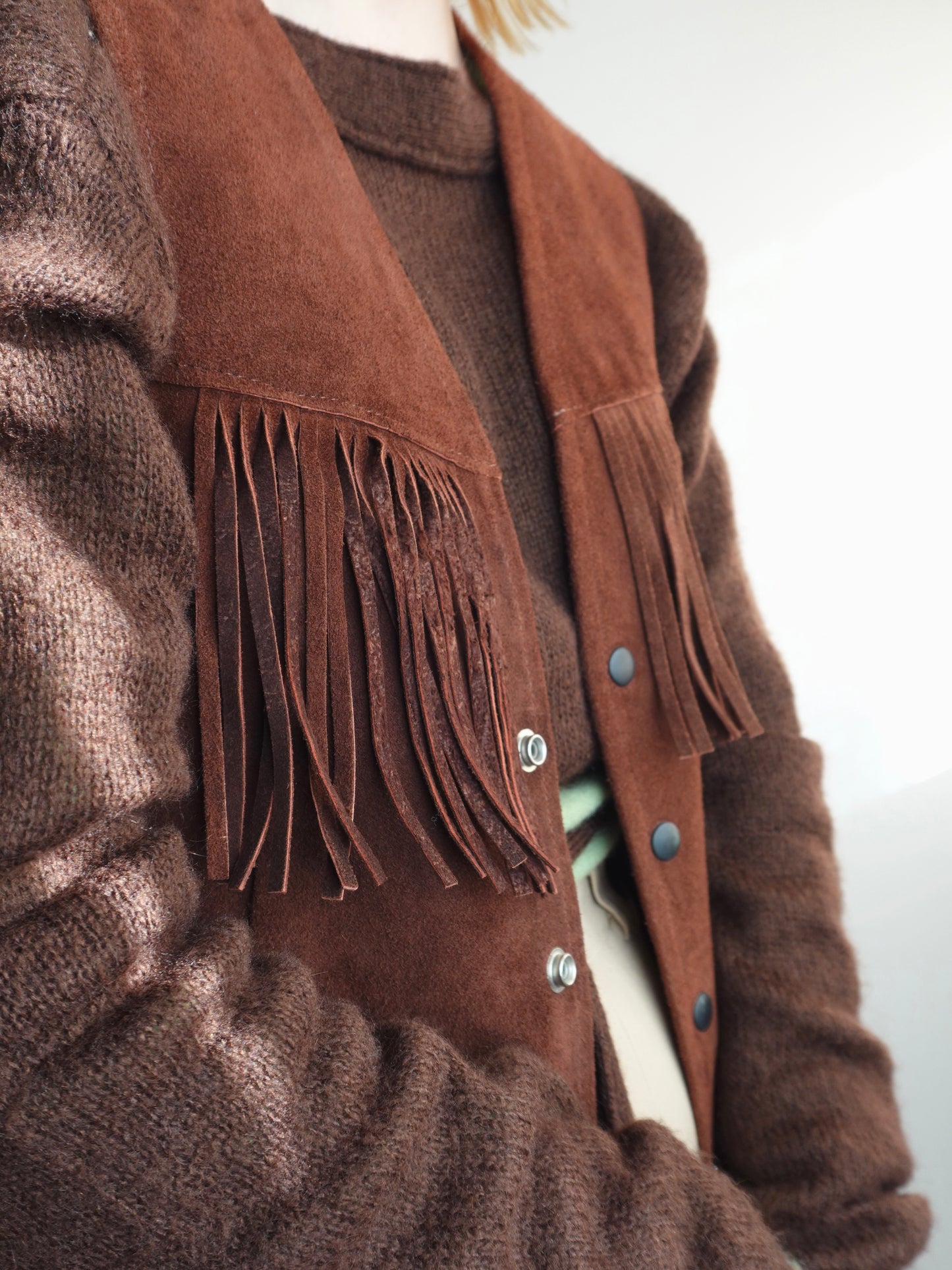 Suède Fringe Vest