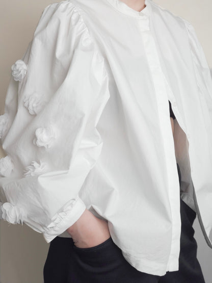 Flower Sleeve Shirt