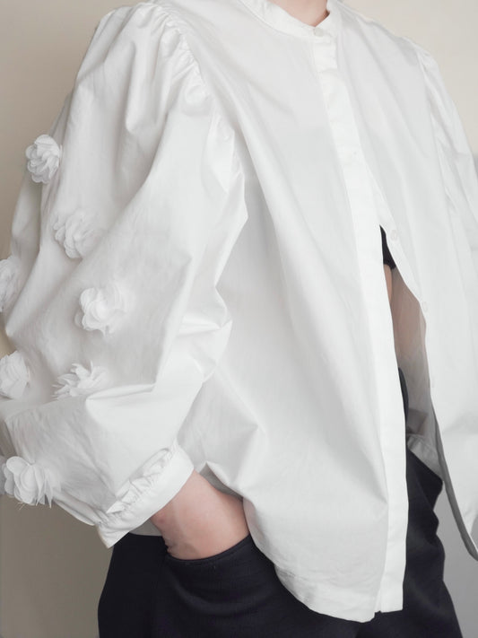 Flower Sleeve Shirt