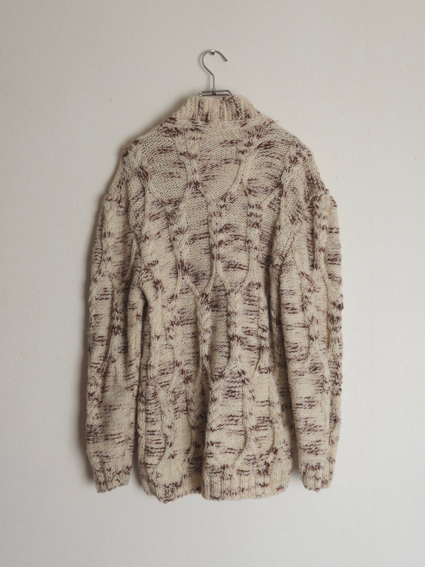Marble Cable Knit Cardigan